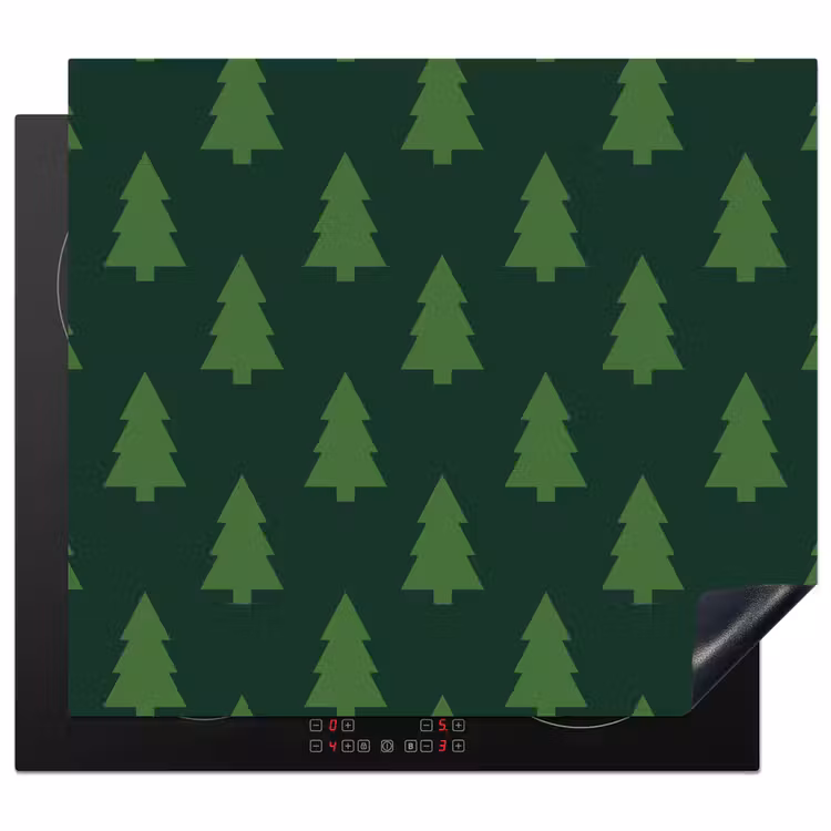 Herdabdeckplatte - Weihnachtsbaum – Grün – Weihnachten — 1