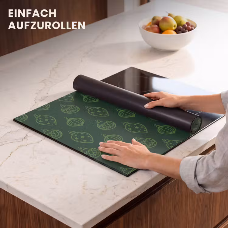 Herdabdeckplatte - Weihnachtskugel – Grün – Weihnachten — 7
