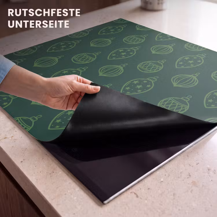 Herdabdeckplatte - Weihnachtskugel – Grün – Weihnachten — 9