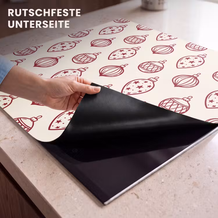 Herdabdeckplatte - Weihnachtskugel – Rot – Weihnachten — 9