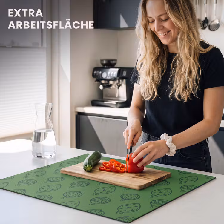 Herdabdeckplatte - Weihnachtskugel – Weihnachten – Grün — 4
