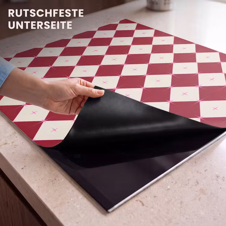 Herdabdeckplatte - Stern – Rosa – Rot – Weihnachten — 9