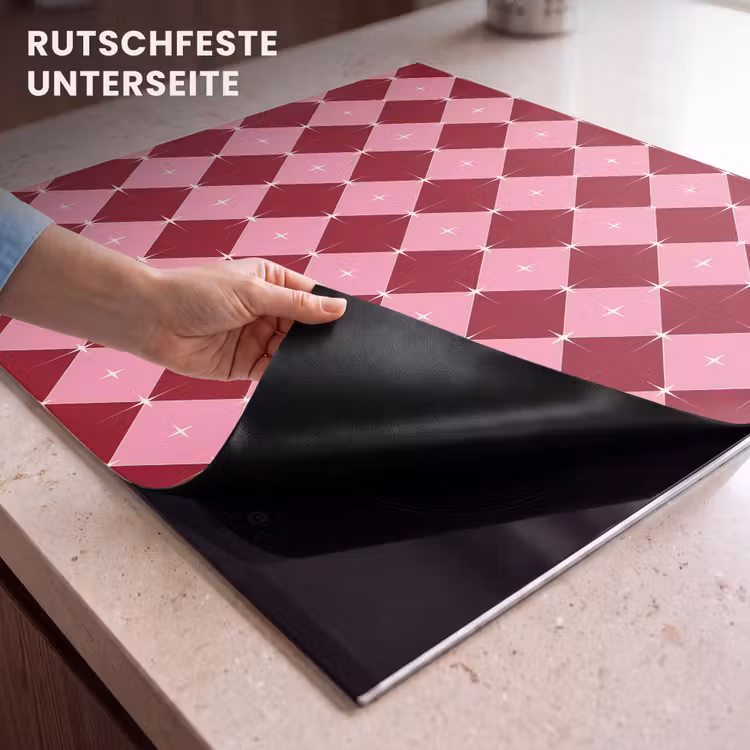 Herdabdeckplatte - Stern – Rot – Rosa – Weihnachten — 9