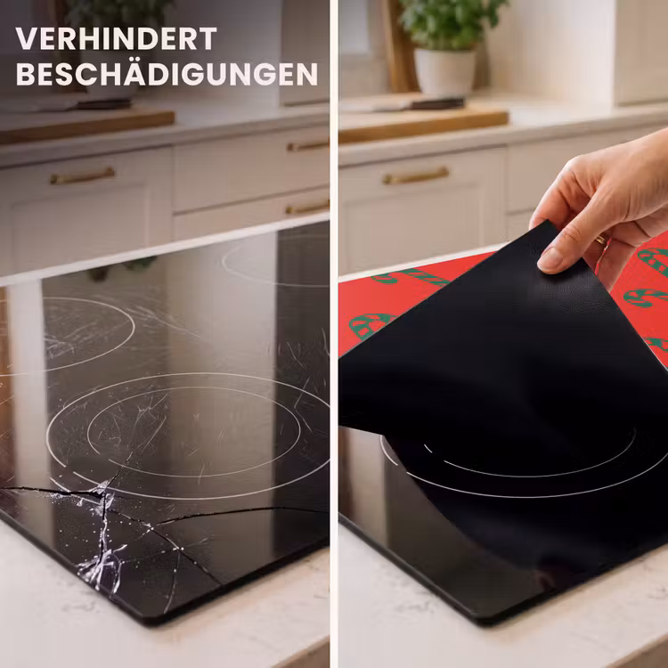 Herdabdeckplatte - Weihnachten – Rot – Grün – Zuckerstange — 3