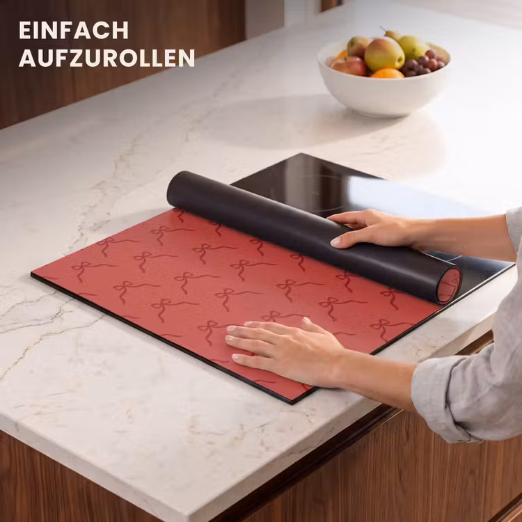 Herdabdeckplatte - Schleife – Rot – Weihnachten — 7