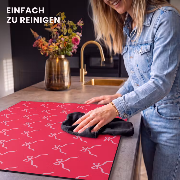 Herdabdeckplatte - Schleife – Rot – Weihnachten — 6