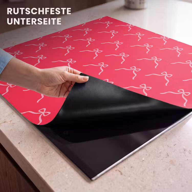 Herdabdeckplatte - Schleife – Rot – Weihnachten — 9