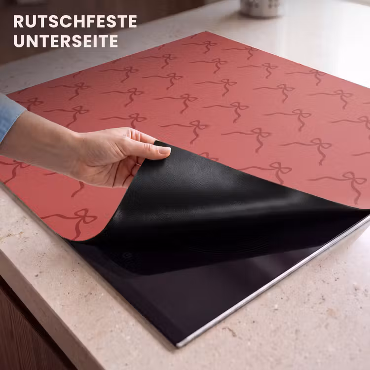 Herdabdeckplatte - Schleife – Rot – Weihnachten — 9