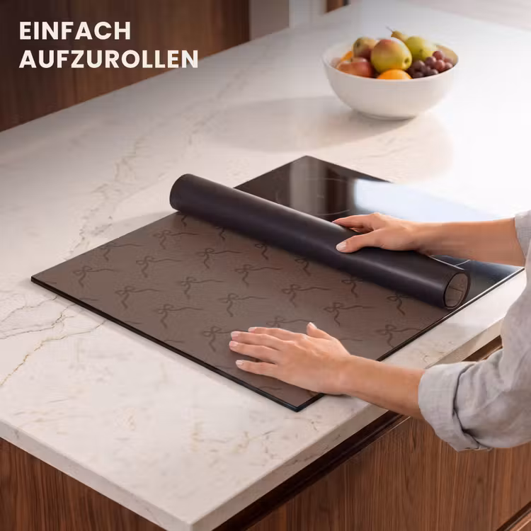 Herdabdeckplatte - Braun – Weihnachten – Schleife — 7