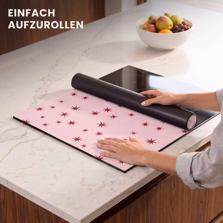 Herdabdeckplatte - Stern – Rosa – Rot — 7