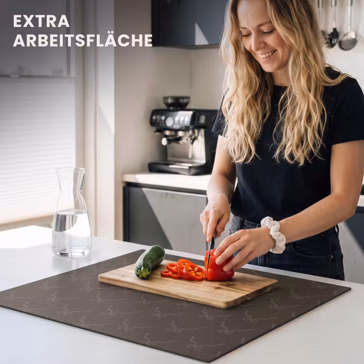 Herdabdeckplatte - Weihnachten – Braun – Schleife — 4