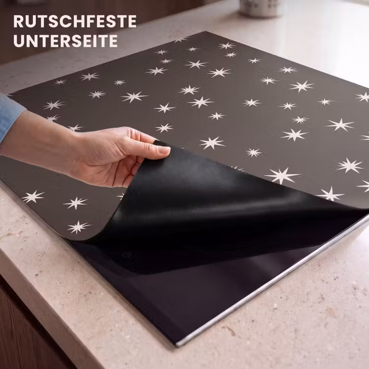 Herdabdeckplatte - Braun – Stern – Weihnachten — 9
