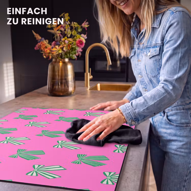 Herdabdeckplatte - Schleifen – Weihnachten – Neon – Rosa – Grün — 6