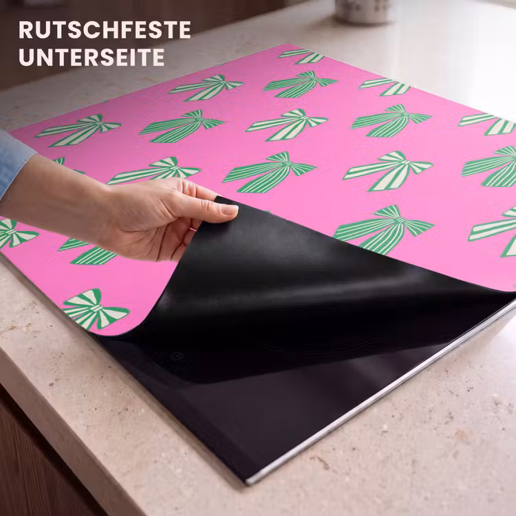 Herdabdeckplatte - Schleifen – Weihnachten – Neon – Rosa – Grün — 9