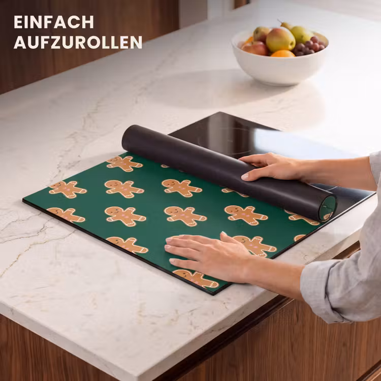 Herdabdeckplatte - Lebkuchen – Weihnachten – Grün — 7