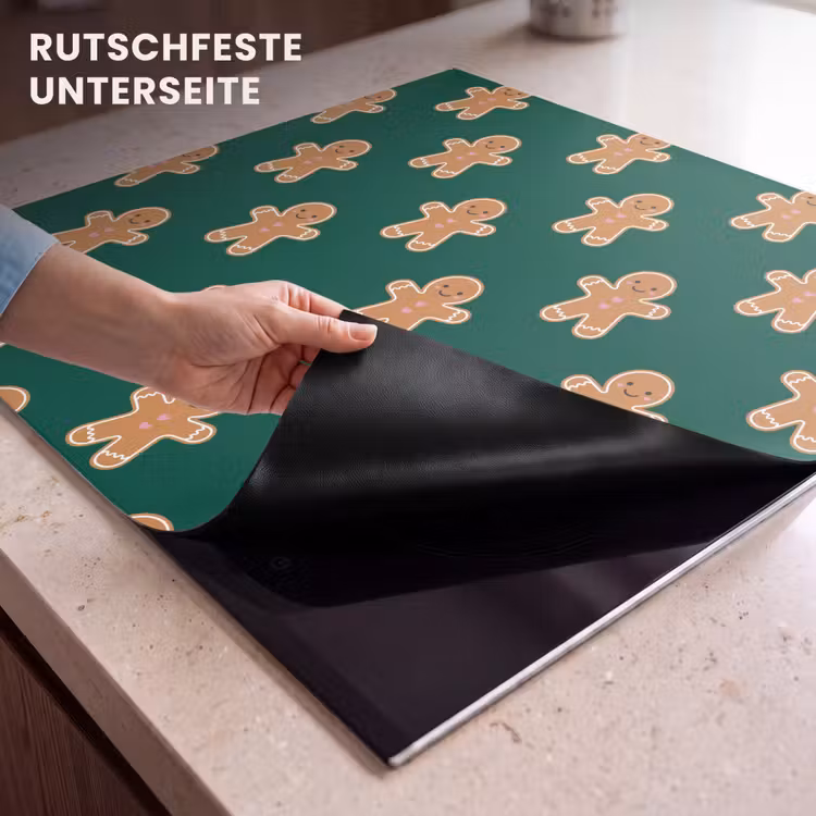 Herdabdeckplatte - Lebkuchen – Weihnachten – Grün — 9