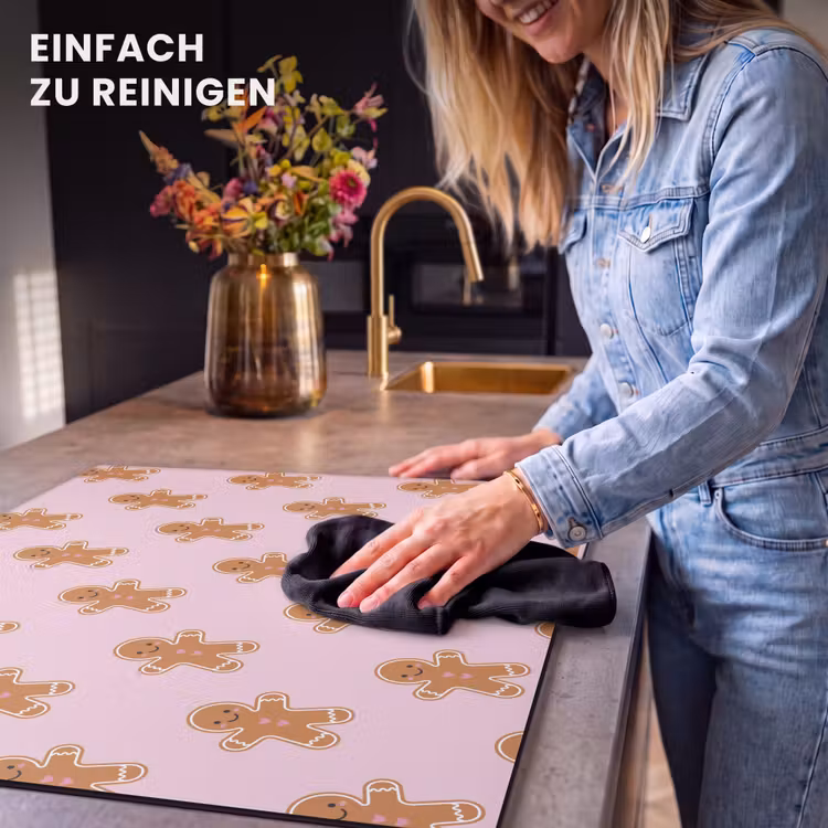 Herdabdeckplatte - Lebkuchen – Weihnachten – Rosa — 6