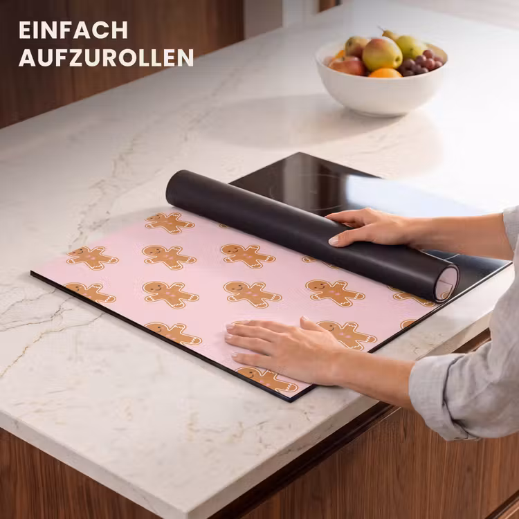 Herdabdeckplatte - Lebkuchen – Weihnachten – Rosa — 7