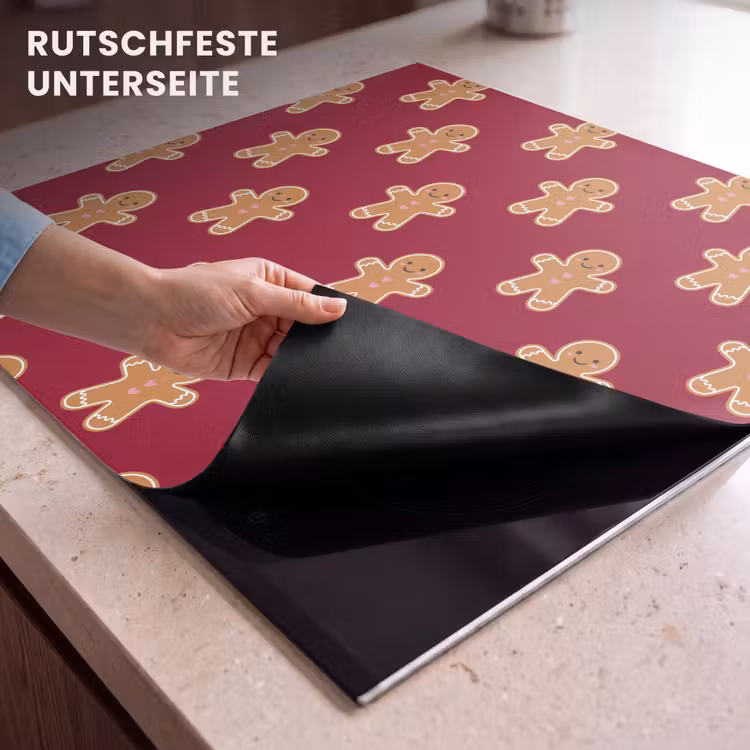 Herdabdeckplatte - Lebkuchen – Weihnachten – Rot — 9