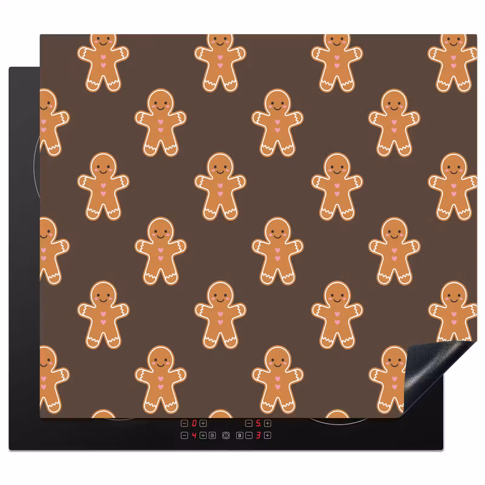 Herdabdeckplatte - Lebkuchen – Weihnachten – Braun — 1