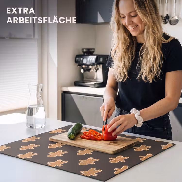 Herdabdeckplatte - Lebkuchen – Braun – Weihnachten — 4