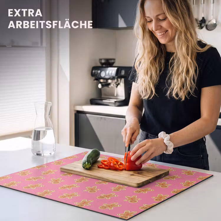 Herdabdeckplatte - Lebkuchen – Rosa – Braun – Weihnachten — 4