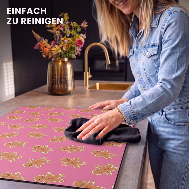 Herdabdeckplatte - Lebkuchen – Rosa – Braun – Weihnachten — 6