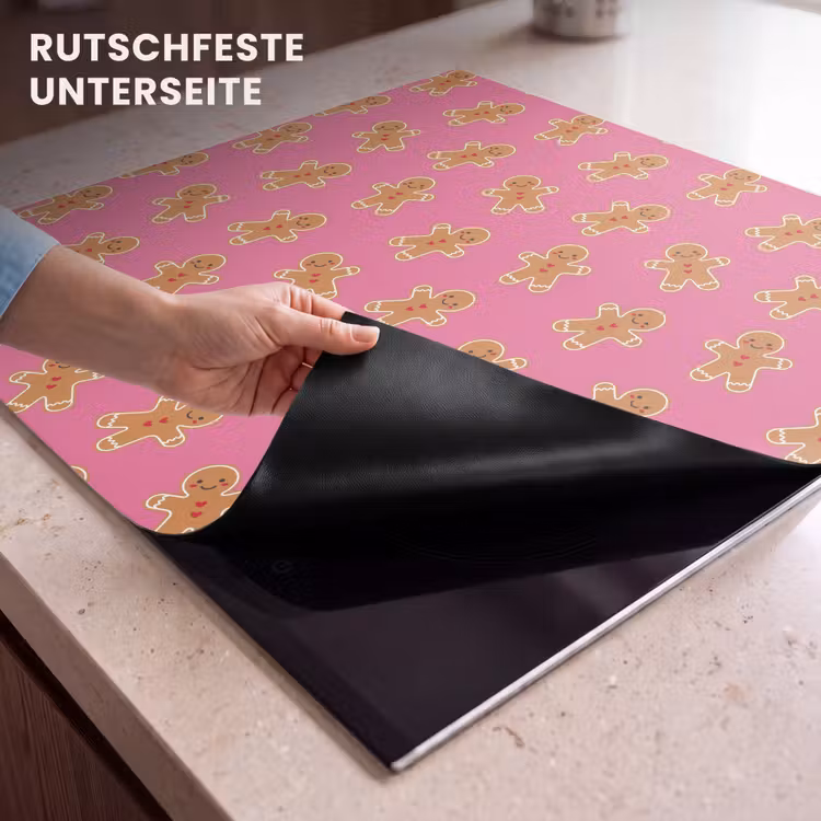 Herdabdeckplatte - Lebkuchen – Rosa – Braun – Weihnachten — 9