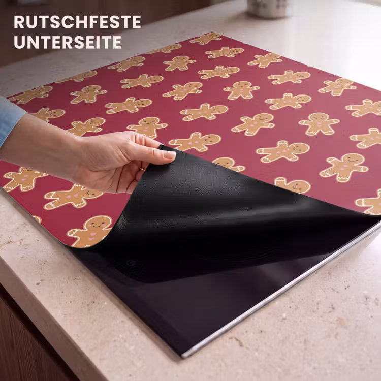 Herdabdeckplatte - Lebkuchen – Rot – Braun – Weihnachten — 9