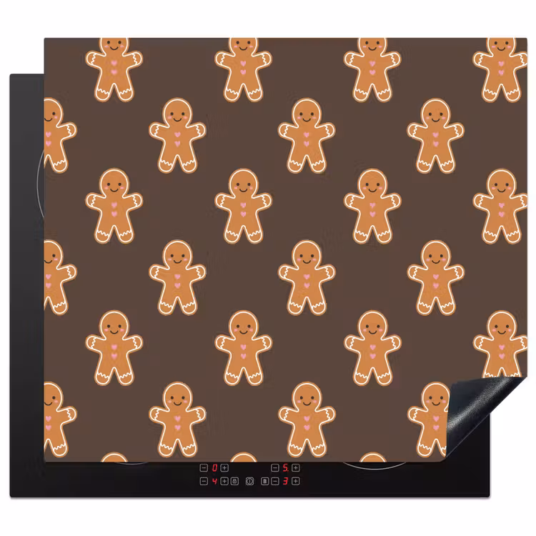 Herdabdeckplatte - Lebkuchen – Weihnachten – Braun — 1