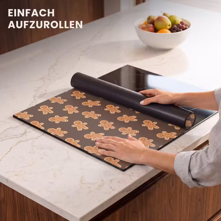 Herdabdeckplatte - Lebkuchen – Weihnachten – Braun — 7