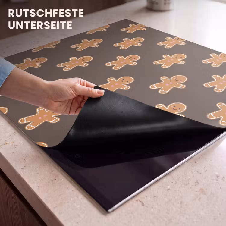 Herdabdeckplatte - Lebkuchen – Weihnachten – Braun — 9