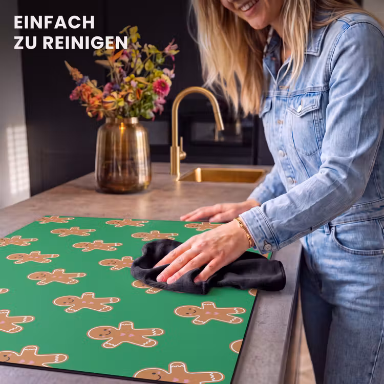 Herdabdeckplatte - Lebkuchen – Weihnachten – Neon – Grün — 6