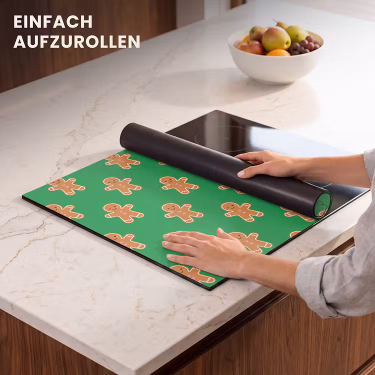 Herdabdeckplatte - Lebkuchen – Weihnachten – Neon – Grün — 7