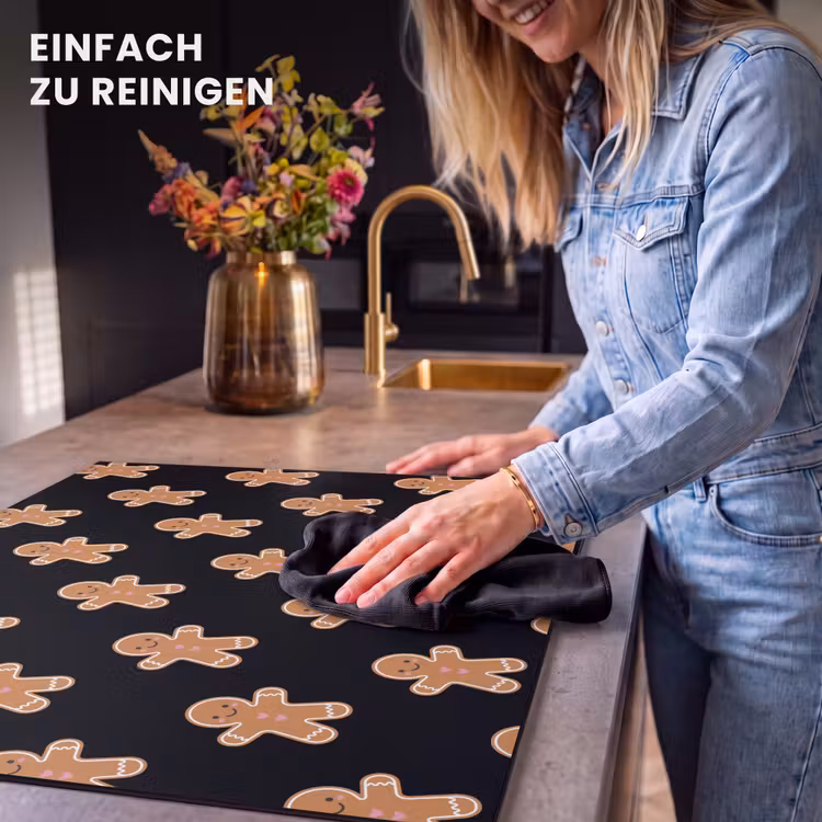Herdabdeckplatte - Lebkuchen – Weihnachten – Schwarz — 6