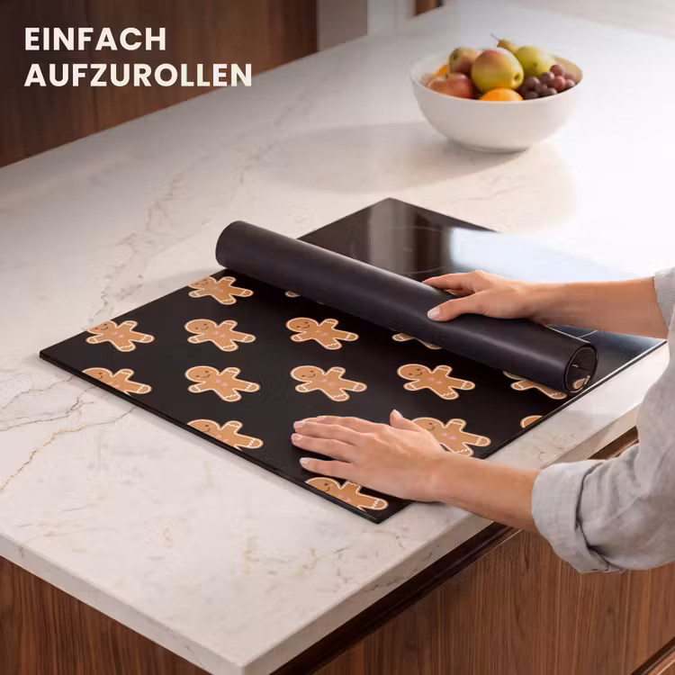 Herdabdeckplatte - Lebkuchen – Weihnachten – Schwarz — 7