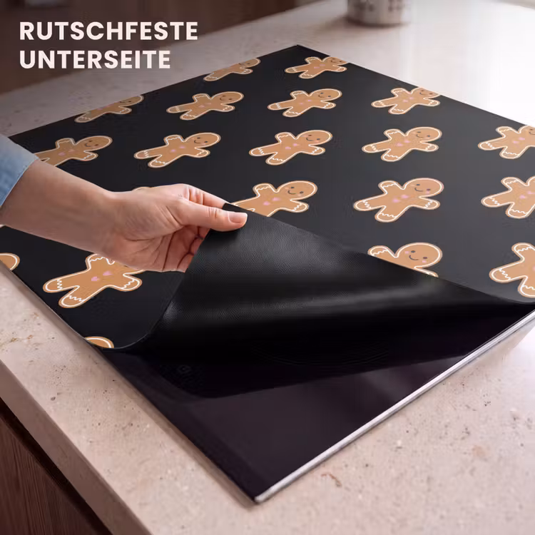 Herdabdeckplatte - Lebkuchen – Weihnachten – Schwarz — 9