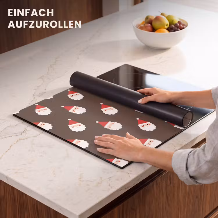Herdabdeckplatte - Weihnachtsmann – Weihnachten – Braun — 7