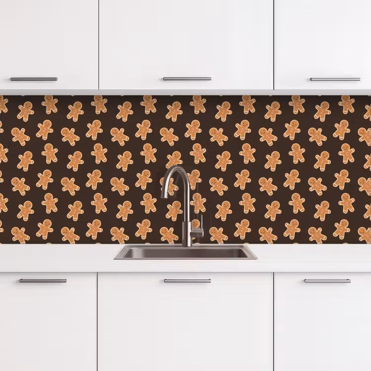 Küchenrückwand - Braun – Pfefferkuchen – Weihnachten — 4