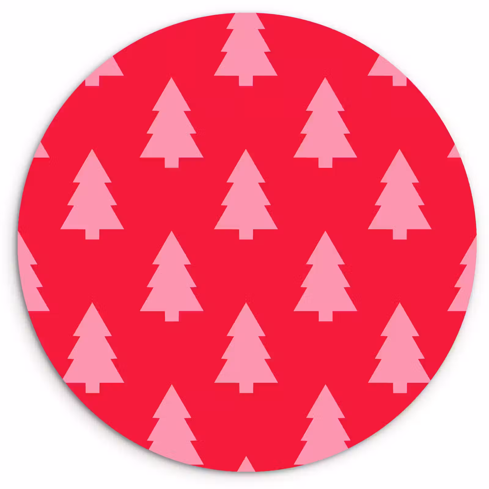 Forexbild Rund - Weihnachtsbaum – Rosa – Rot — 1