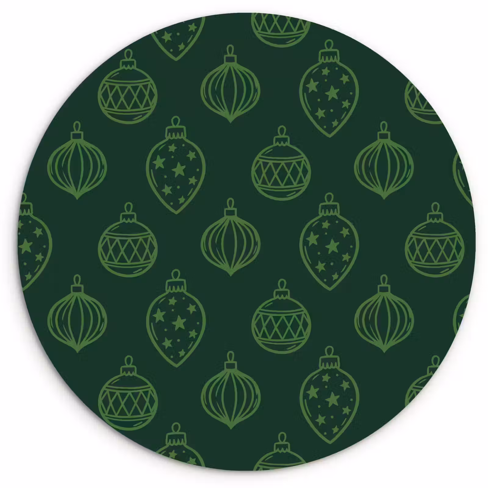 Forexbild Rund - Weihnachtskugel – Grün – Weihnachten — 1
