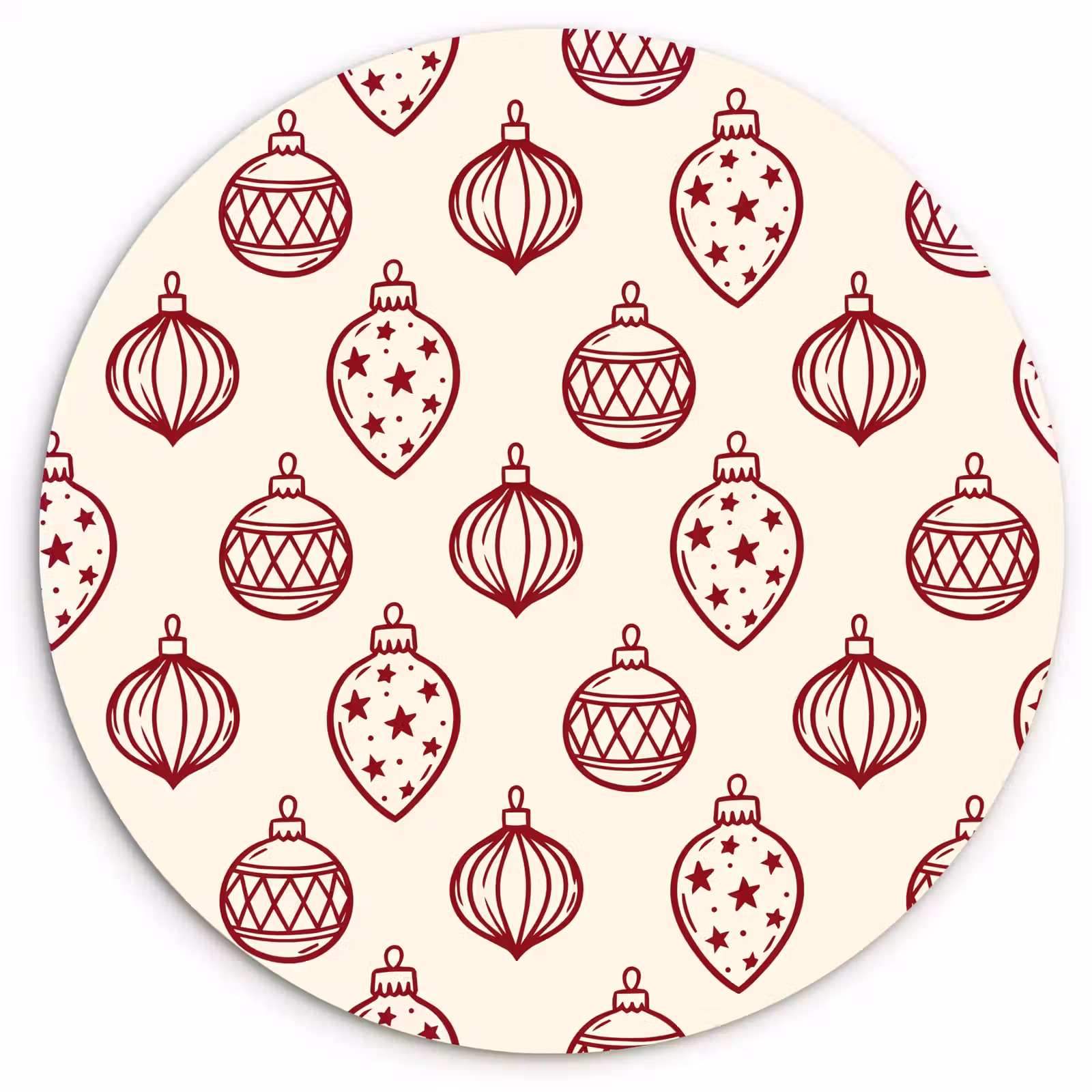 Forexbild Rund - Weihnachtskugel – Rot – Weihnachten — 1