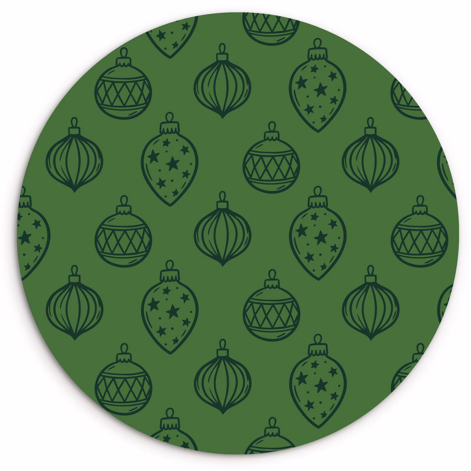 Forexbild Rund - Weihnachtskugel – Weihnachten – Grün — 1