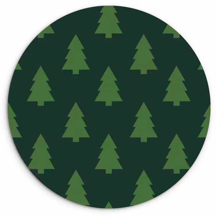 Forexbild Rund - Weihnachtsbaum – Grün – Weihnachten — 1