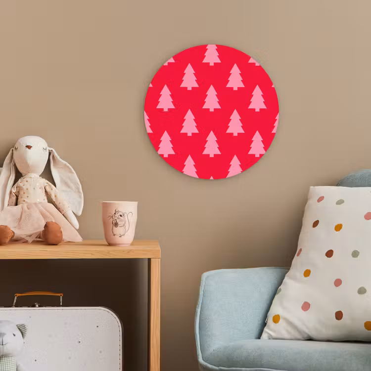 Forexbild Rund - Weihnachtsbaum – Rosa – Rot — 5