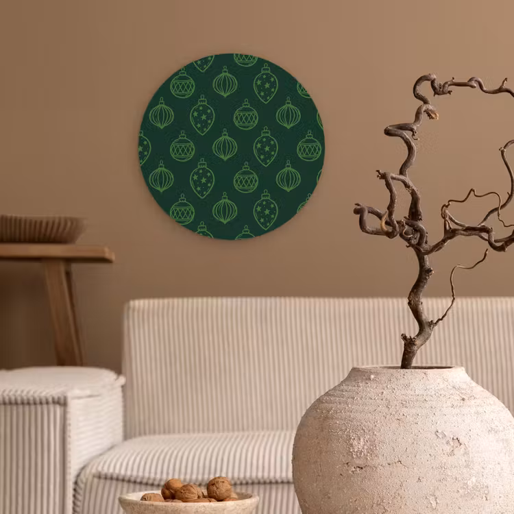 Forexbild Rund - Weihnachtskugel – Grün – Weihnachten — 2