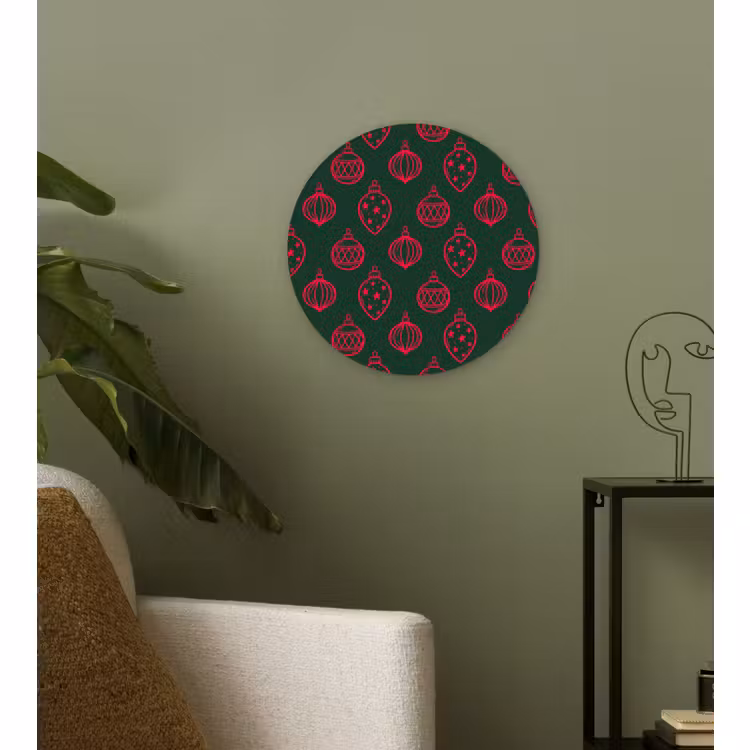 Forexbild Rund - Weihnachtskugel – Rot – Grün — 3
