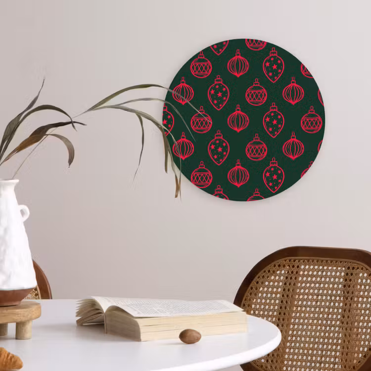 Forexbild Rund - Weihnachtskugel – Rot – Grün — 4