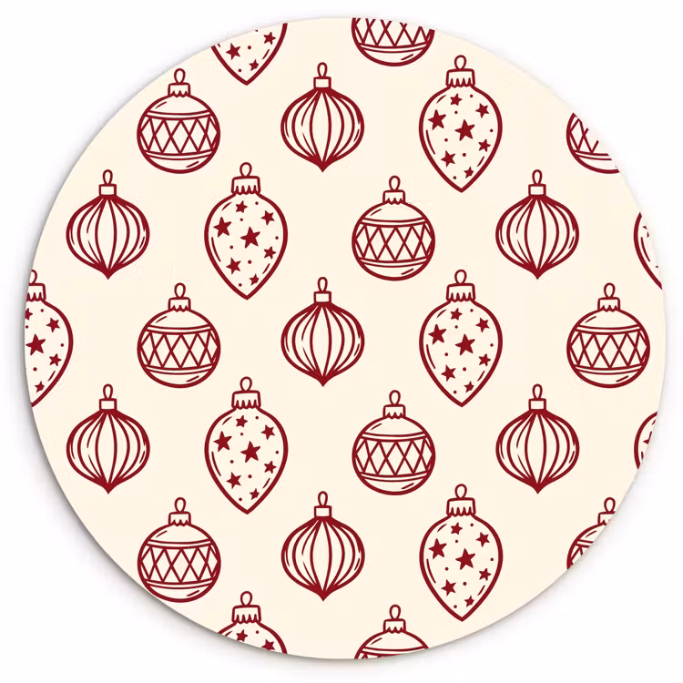 Forexbild Rund - Weihnachtskugel – Rot – Weihnachten — 1