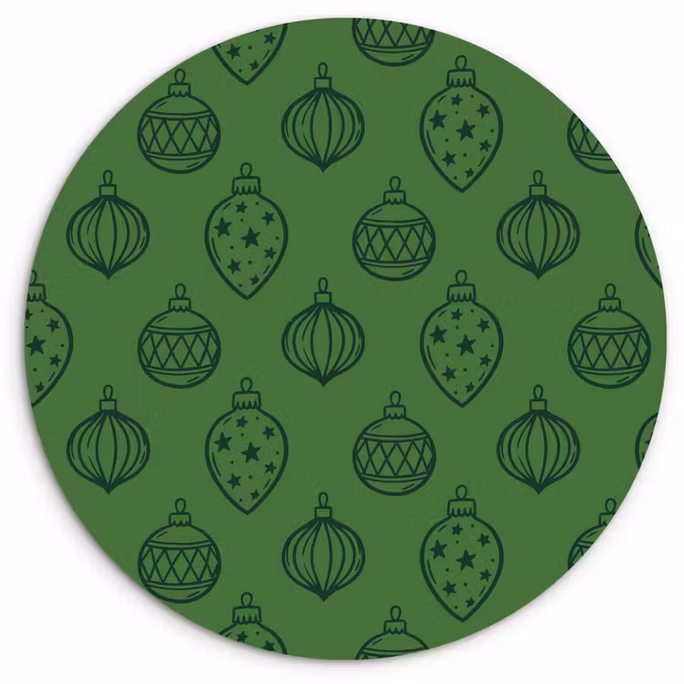 Forexbild Rund - Weihnachtskugel – Weihnachten – Grün — 1